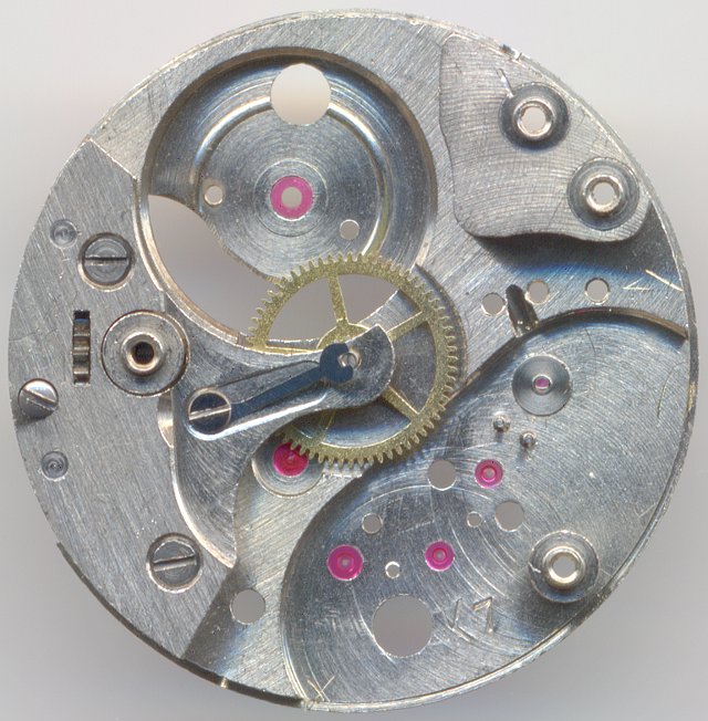 Grundplatine mit Minutenrad AHS 154: Grundplatine mit Minutenrad