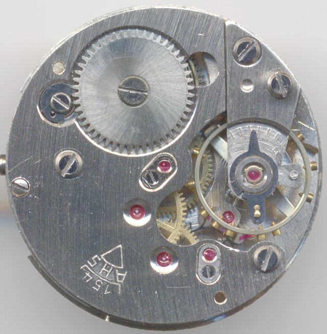 Werksansicht ohne Automaticmechanismus AHS 154: Werksansicht ohne Automaticmechanismus