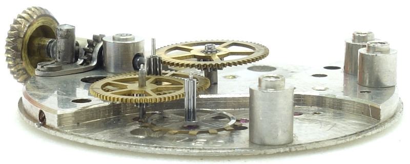 Seitenansicht des Räderwerks AHS 70: Seitenansicht des Räderwerks