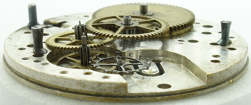 Seitenansicht des Räderwerks AS 83 A: Seitenansicht des Räderwerks