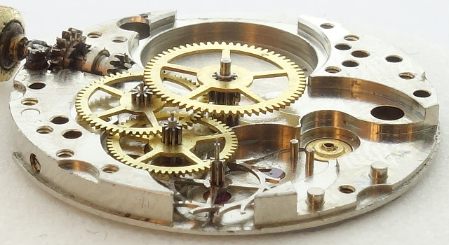 Seitenansicht des Räderwerks Bifora 85: Seitenansicht des Räderwerks