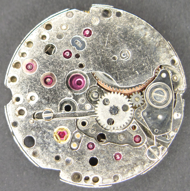 Räderwerk auf der Zifferblattseite Buren 04: Räderwerk auf der Zifferblattseite