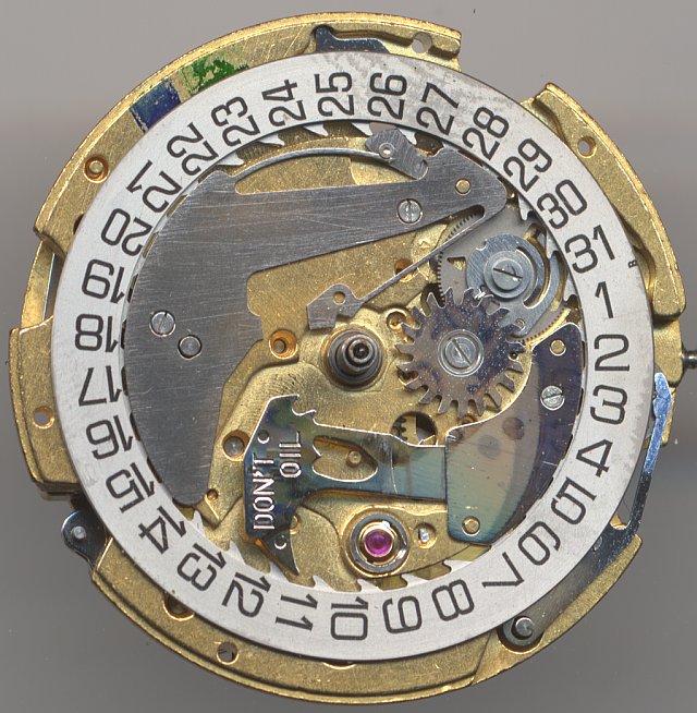 Citizen 7803A Zifferblattseite ohne Wochentagsscheibe Citizen 7803A: Citizen 7803A Zifferblattseite ohne Wochentagsscheibe