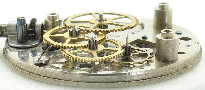 Seitenansicht des Räderwerks Duke 402: Seitenansicht des Räderwerks