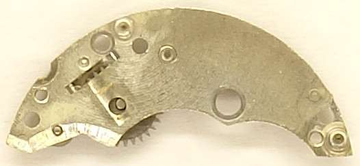 Unterseite Federhausbrücke ETA 1218: Unterseite Federhausbrücke