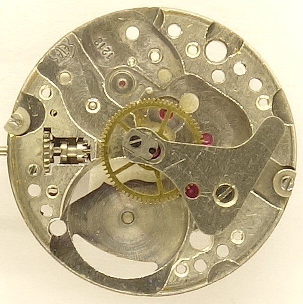 Grundplatine mit Minutenrad ETA 1218: Grundplatine mit Minutenrad