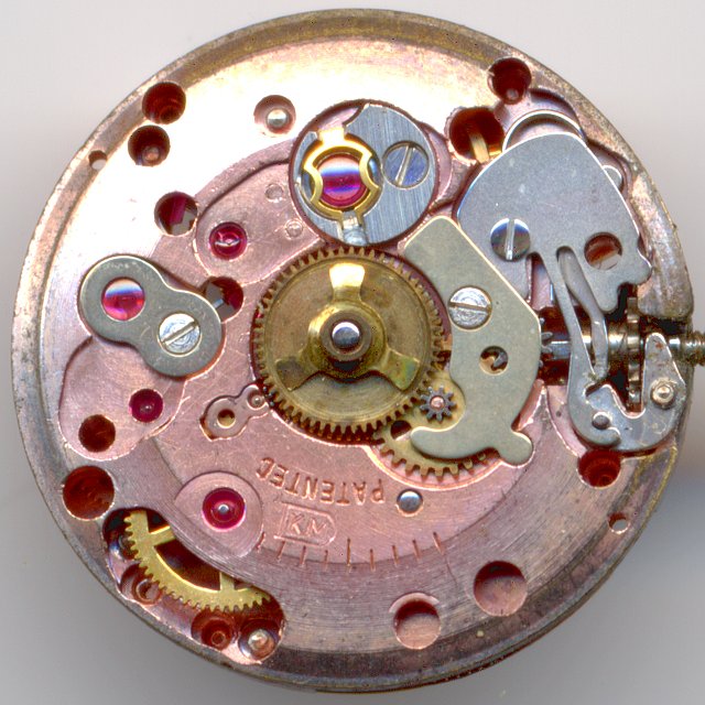 Zifferblattseite der 21-steinigen Ausführung ETA 2410: Zifferblattseite der 21-steinigen Ausführung