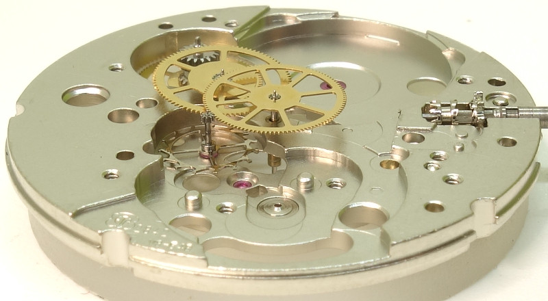 Seitenansicht des Räderwerks ETA 2842: Seitenansicht des Räderwerks