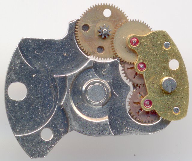 Innenansicht Automaticmechanismus ETA 2873: Innenansicht Automaticmechanismus