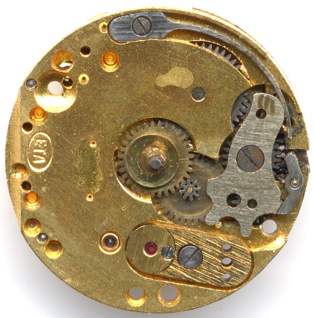 ETA 355 Zifferblattseite ETA 355: ETA 355 Zifferblattseite