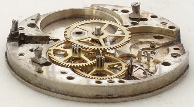 Seitenansicht des Räderwerks ETA 361: Seitenansicht des Räderwerks