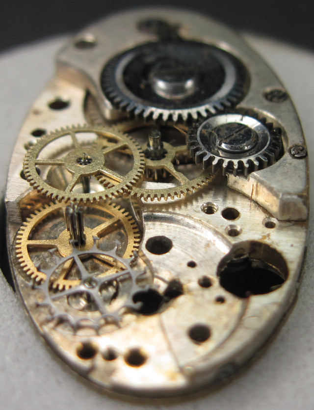 Seitenansicht des Räderwerks ETA 415: Seitenansicht des Räderwerks