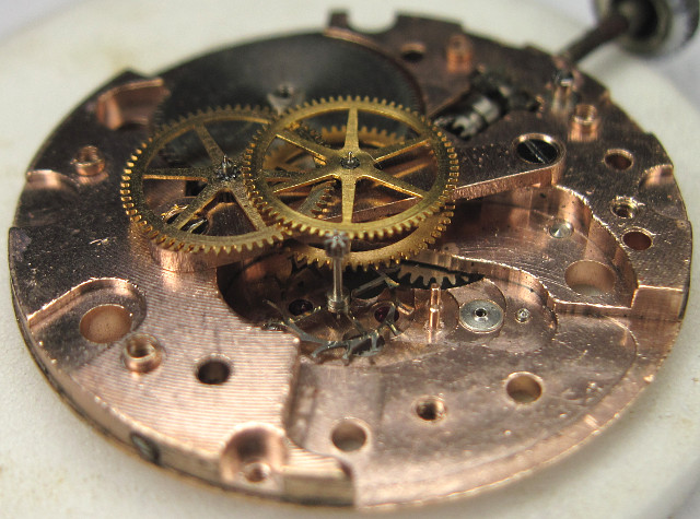 Seitenansicht des Räderwerks FHF 251: Seitenansicht des Räderwerks