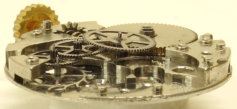 Seitenansicht des Räderwerks FHF 351: Seitenansicht des Räderwerks