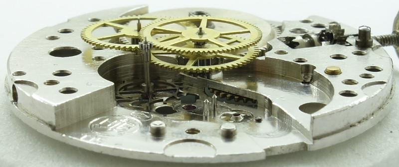 Seitenansicht des Räderwerks HB 115: Seitenansicht des Räderwerks