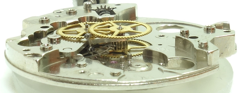 Seitenansicht des Räderwerks HMT 1809: Seitenansicht des Räderwerks