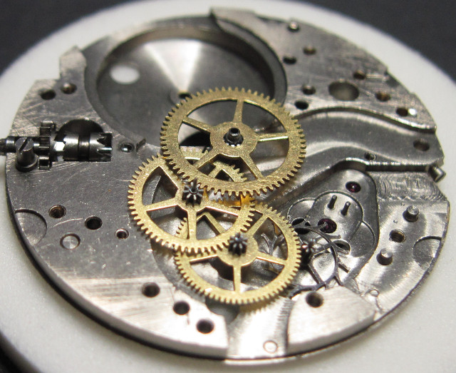 Seitenansicht des Räderwerks HPP 125: Seitenansicht des Räderwerks