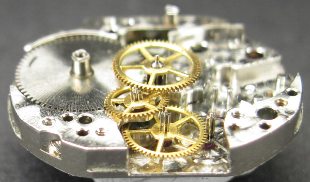 Seitenansicht des Räderwerks IWC 431: Seitenansicht des Räderwerks