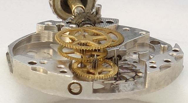 Seitenansicht des Räderwerks Kasper 1120: Seitenansicht des Räderwerks