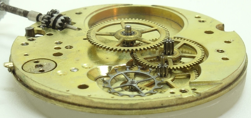 Seitenansicht des Räderwerks Langendorf ?: Seitenansicht des Räderwerks