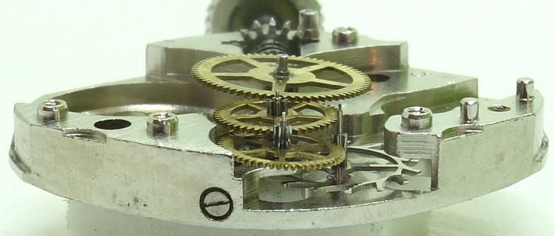 Seitenansicht des Räderwerks Lorsa 8F: Seitenansicht des Räderwerks