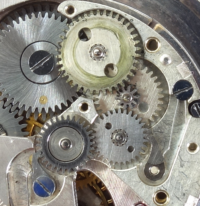 Räderwerk Automaticmechanismus Movado 220M: Räderwerk Automaticmechanismus