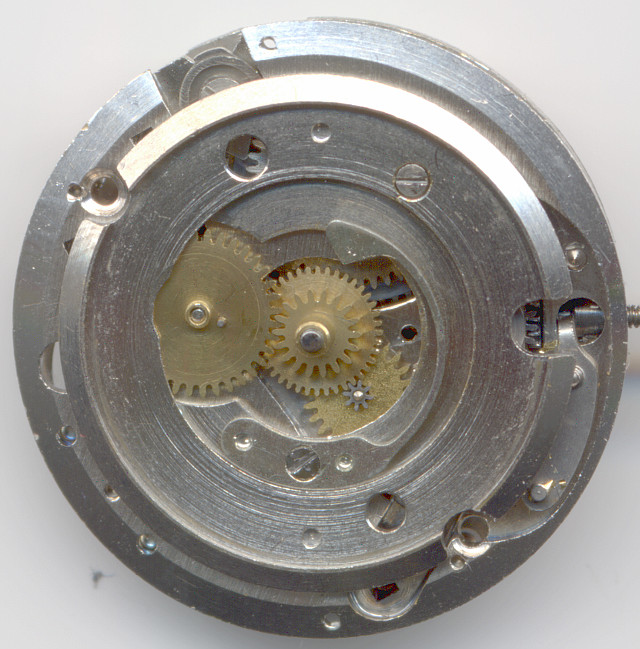 Aussenseite des Datumsmechanismus Osco 108: Aussenseite des Datumsmechanismus
