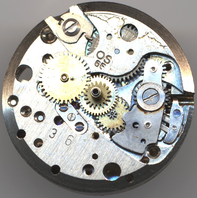 Zifferblattseite ohne Datumsmechanismus Osco 66D: Zifferblattseite ohne Datumsmechanismus