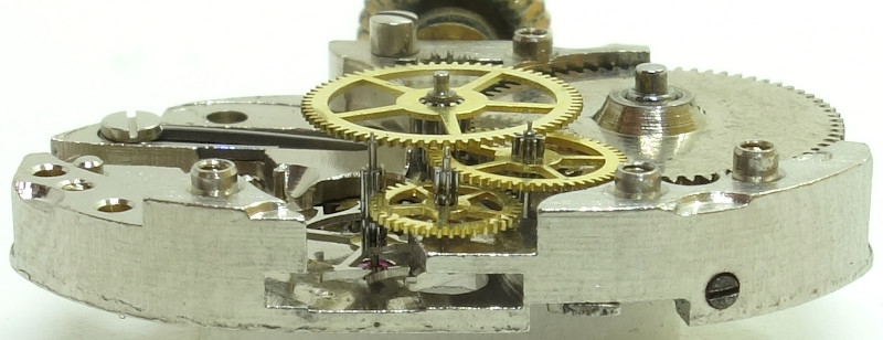 Seitenansicht des Räderwerks Osco 70: Seitenansicht des Räderwerks