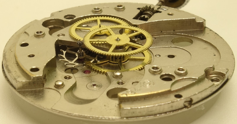 Seitenansicht des Räderwerks Otero 794K: Seitenansicht des Räderwerks