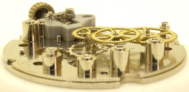 Seitenansicht des Räderwerks Parrenin 2641D: Seitenansicht des Räderwerks