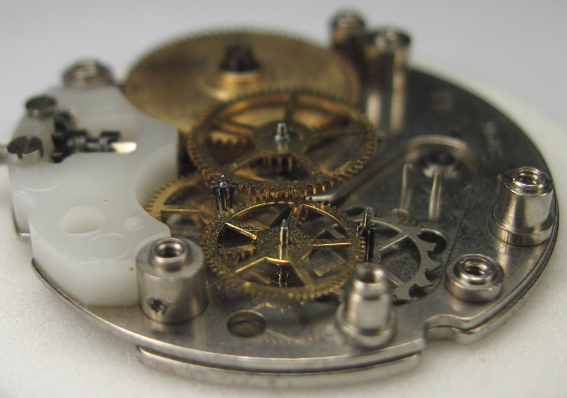 Seitenansicht des Räderwerks Parrenin 66: Seitenansicht des Räderwerks