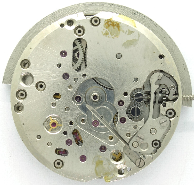 weitestgehend leere Zifferblattseite Poljot 2415: weitestgehend leere Zifferblattseite