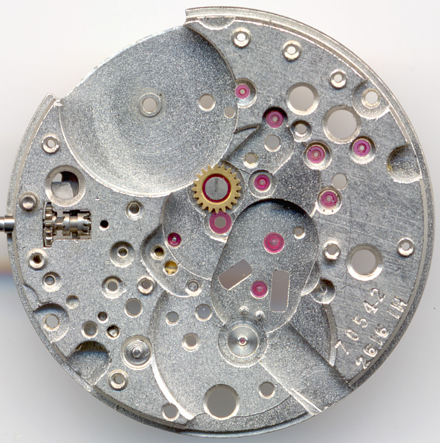 Grundplatine Poljot 2616.1H: Grundplatine