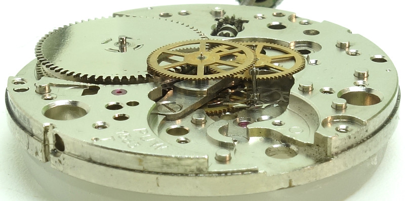 Seitenansicht des Räderwerks PUW 1563T: Seitenansicht des Räderwerks