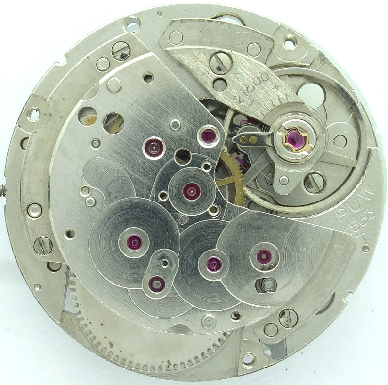 Werk ohne Automaticbestückung PUW 1563T: Werk ohne Automaticbestückung