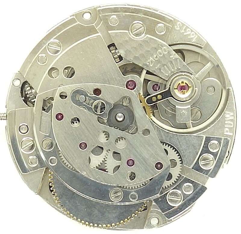 Werk ohne Rotor PUW 1661S: Werk ohne Rotor