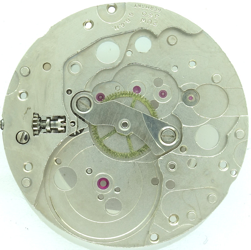 Grundplatine mit Minutenrad PUW 360: Grundplatine mit Minutenrad