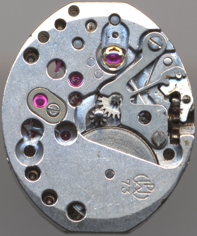 PUW 73 Zifferblattseite PUW 73: PUW 73 Zifferblattseite