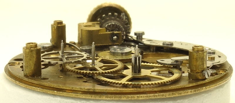 Seitenansicht des Räderwerks Rego 147: Seitenansicht des Räderwerks