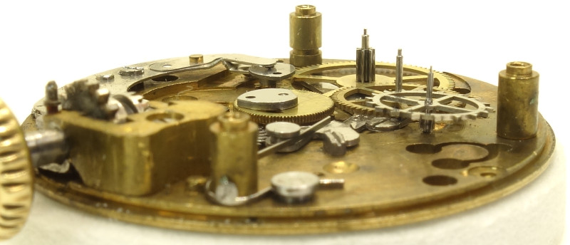 Seitenansicht des Räderwerks Rego 147: Seitenansicht des Räderwerks