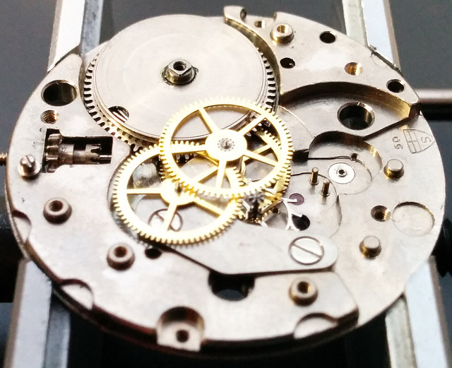 Seitenansicht des Räderwerks Sefea 50: Seitenansicht des Räderwerks