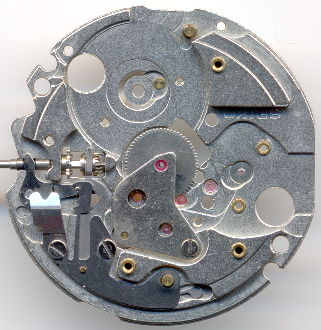 Grundplatine mit Minutenrad Seiko 7S26A: Grundplatine mit Minutenrad