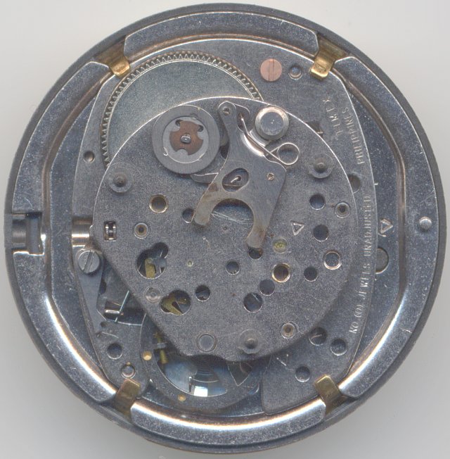 Werksansicht ohne Rotor Timex M108: Werksansicht ohne Rotor