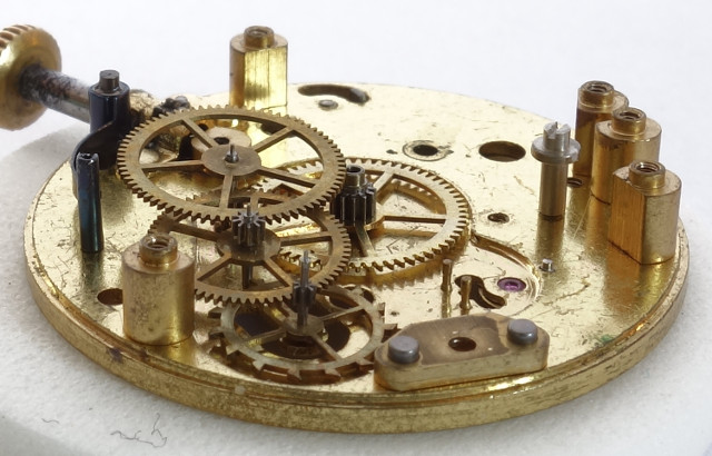 Seitenansicht des Räderwerks UMF 23-42: Seitenansicht des Räderwerks