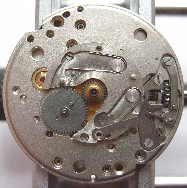 Zifferblattseite, Datumsmechanismus Zaria 2016: Zifferblattseite, Datumsmechanismus