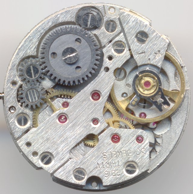 Werkansicht ohne Automaticmechanismus Zaria 2016: Werkansicht ohne Automaticmechanismus