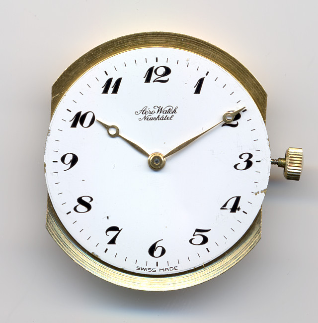 Aero Watch Taschenuhr (Fragment) Peseux 7050: Aero Watch Taschenuhr (Fragment)