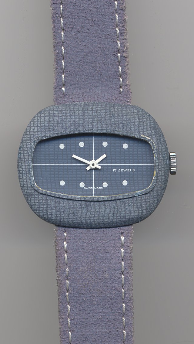 Unsignierte Jeans-Damenuhr Ronda 5101: Unsignierte Jeans-Damenuhr