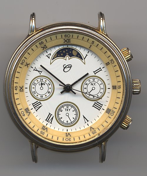 PG Time E355: O (oder Q) Herrenuhr mit Pseudo-Indikationen